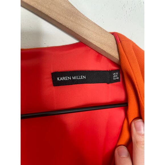Karen Millen Orange Midi Dress - Picture 6 of 11
